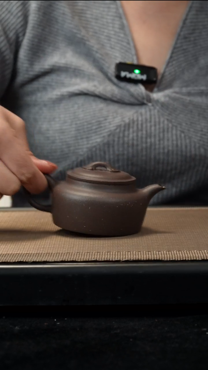 紫砂茶盏天青如意德钟150CC