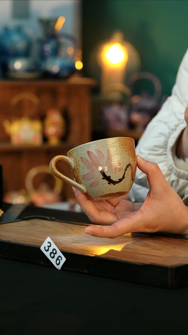 【闪购商品】杯手绘心瓷陶瓷浮力