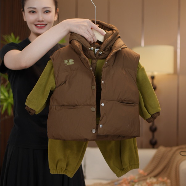 【现货】2026冬季儿童新款韩版时尚洋气可爱休闲套装33657