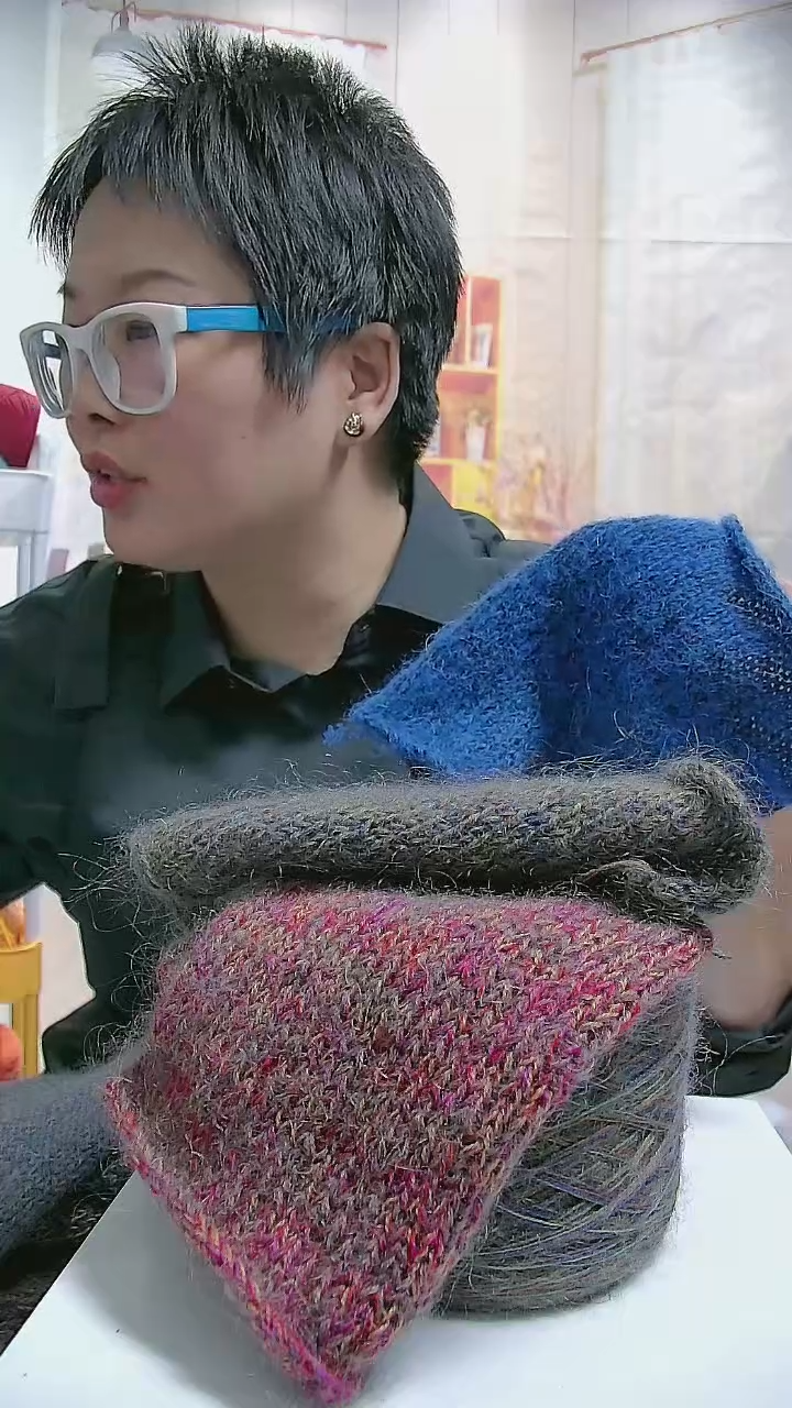 【H416吉祥】山羊毛马海毛线1桶(0.4斤) (适用6-7号针