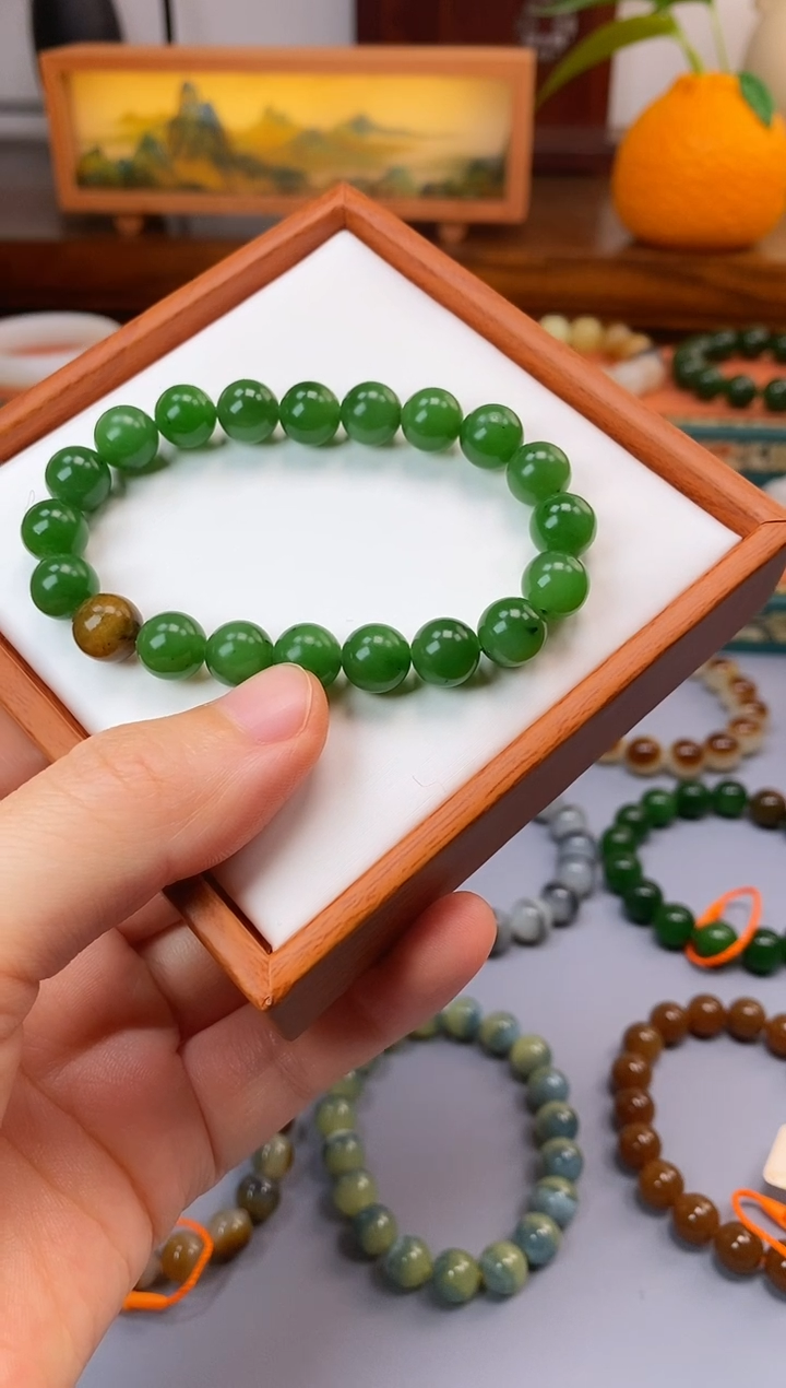未镶嵌手串和田玉新疆碧玉