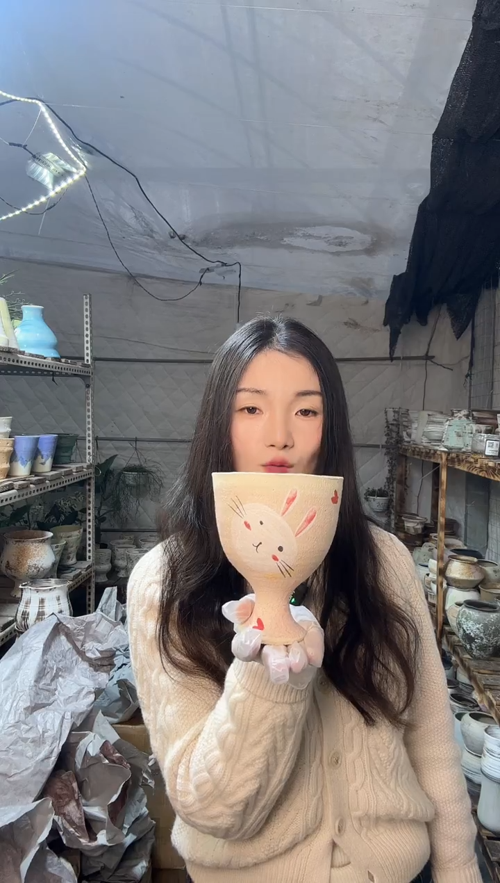 以实际为准编号177   景德镇手工手绘花盆口 12  高15