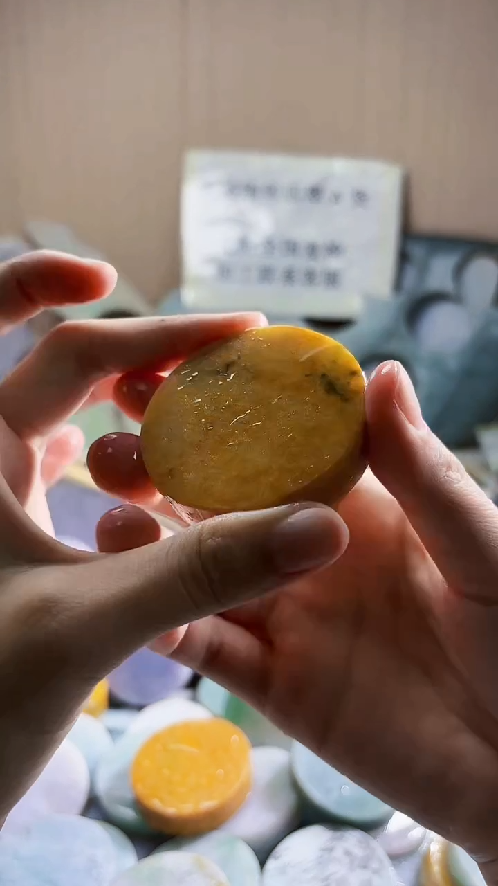 翡翠未镶嵌颈饰翡翠A货 温谭845