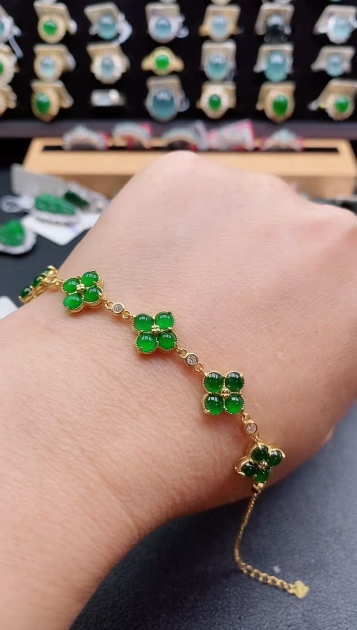 银S925镶嵌戒指翡翠1