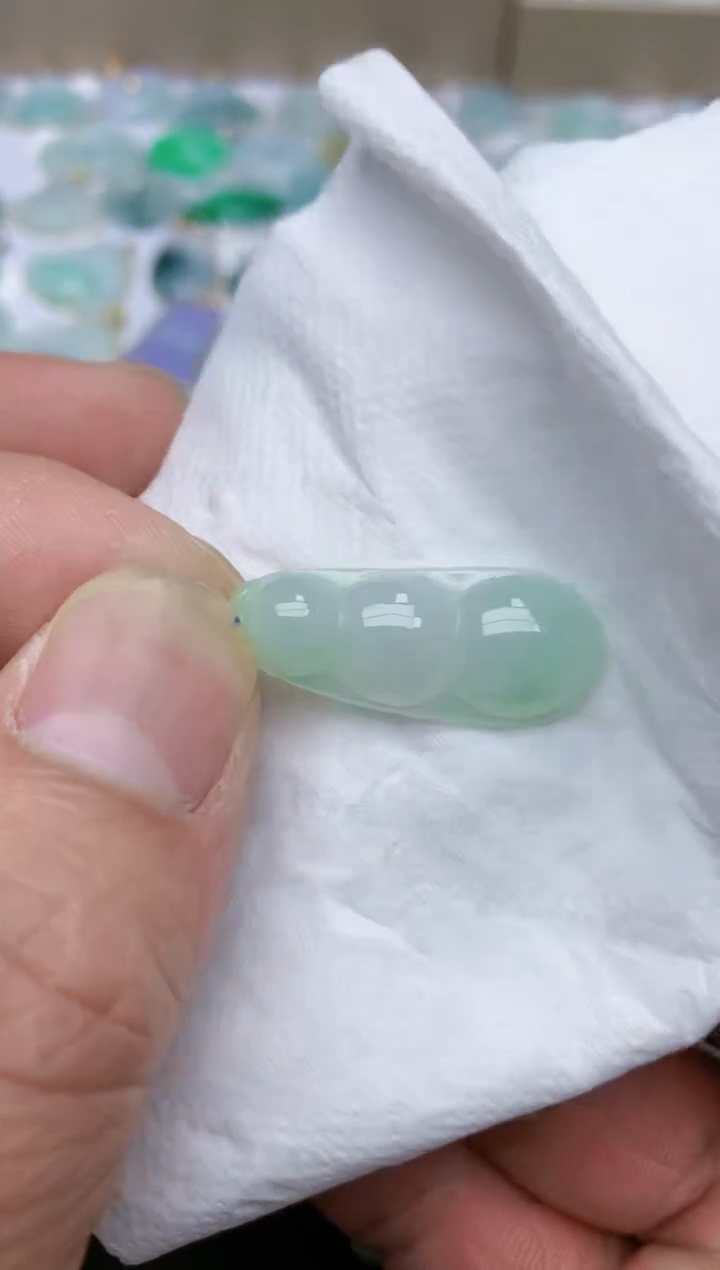 【闪购商品】翡翠颈饰18K金镶嵌天然缅甸A货翡翠