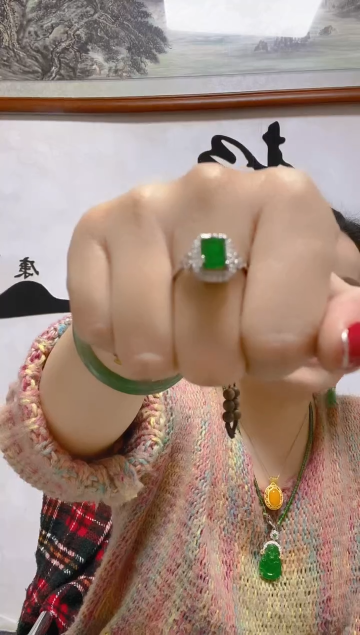 未镶嵌戒指翡翠天然A货 假一罚四