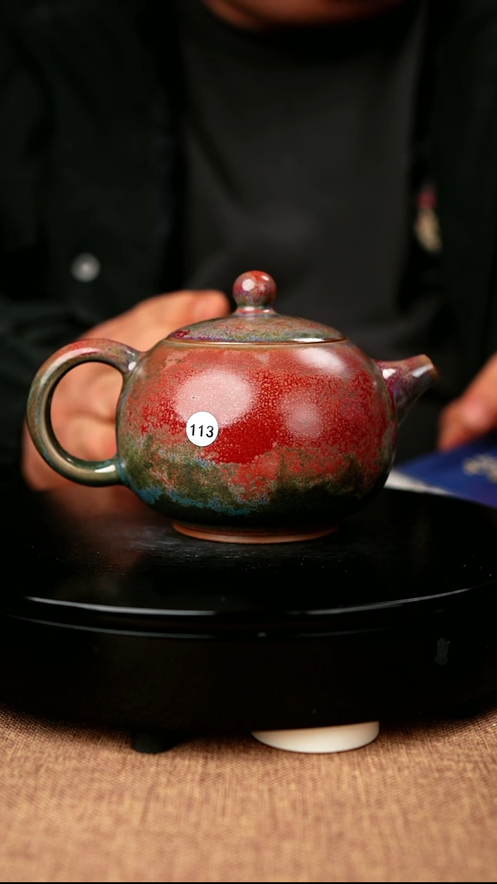 【闪购商品】113#省工一级品原矿钧瓷炉钧釉西施壶