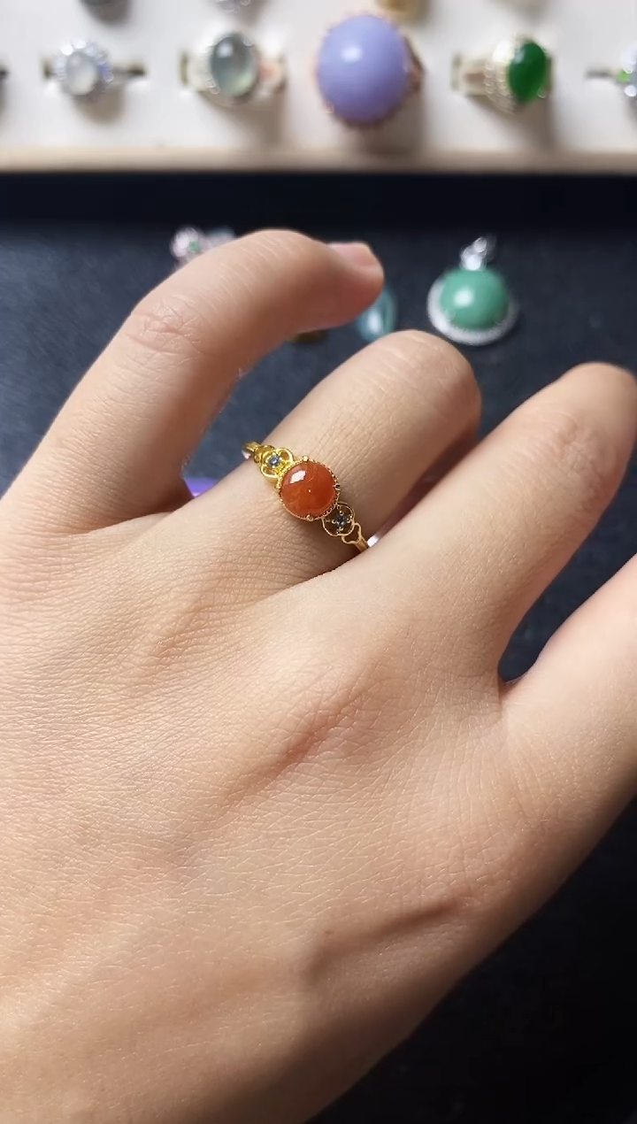 【闪购商品】翡翠戒指银S925镶嵌11111