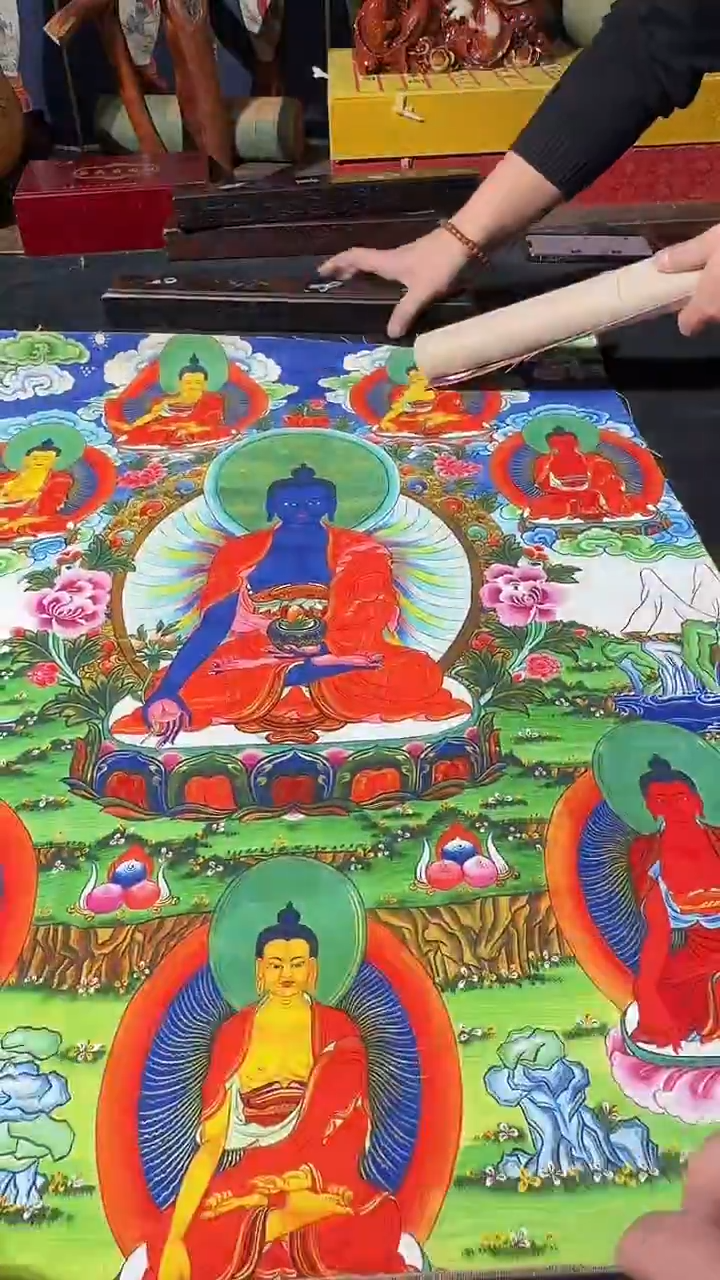 卷轴画藏式珍藏彩绘艺术馆155