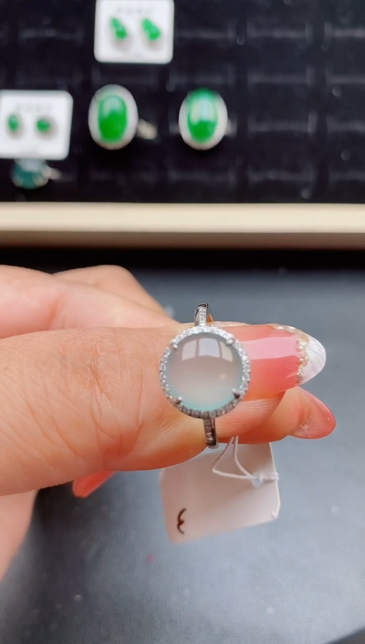 【闪购商品】翡翠戒指银S925镶嵌1212