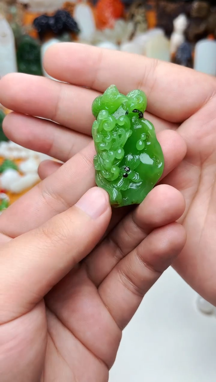 【闪购商品】和田玉颈饰未镶嵌安居乐业01