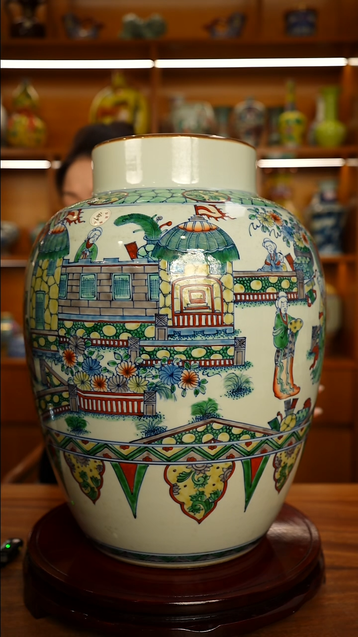 其他瓷斗彩人物故事大罐