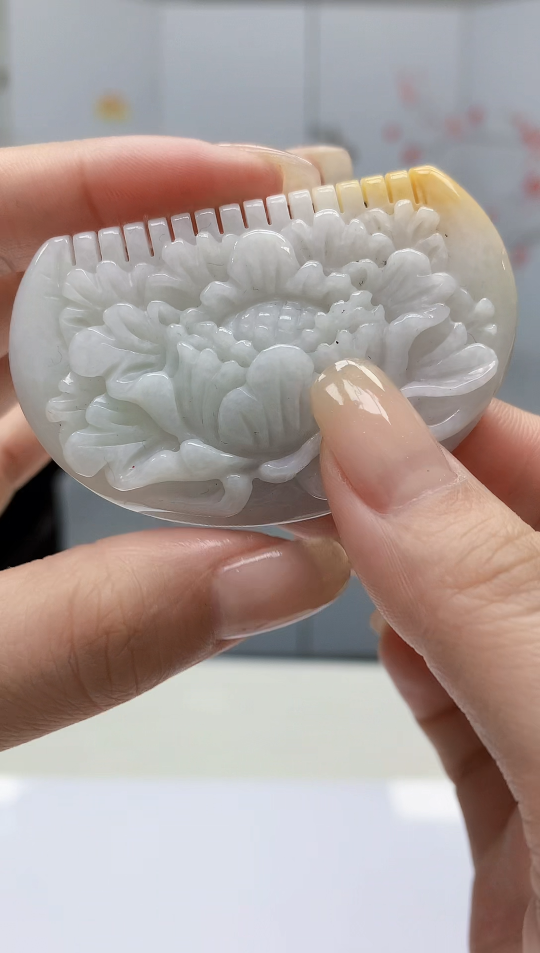 【闪购商品】定制翡翠未镶嵌4829lr-毛货挂件44