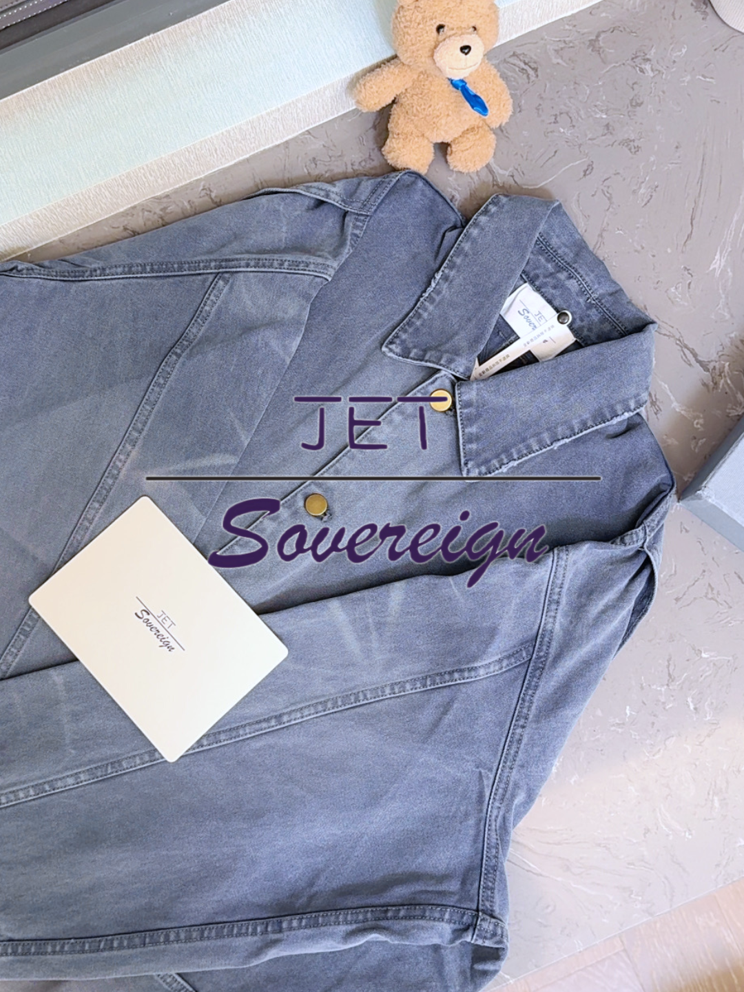 【JET出品】拉达家重磅灰紫水洗做旧帆布单宁夹克外套