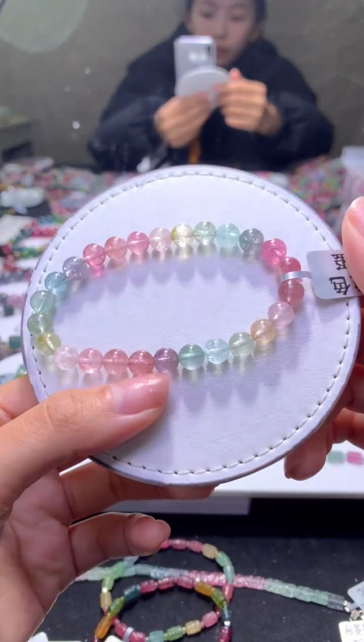 未镶嵌手串碧玺A154【天然碧玺】