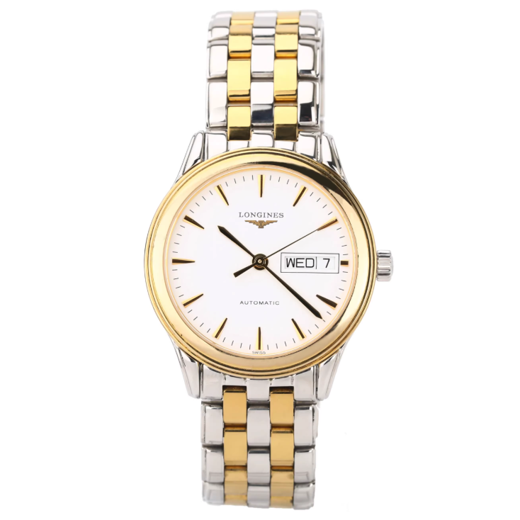 99新 Longines/浪琴 军旗自动男表L4.799.3.22.7表径35.6