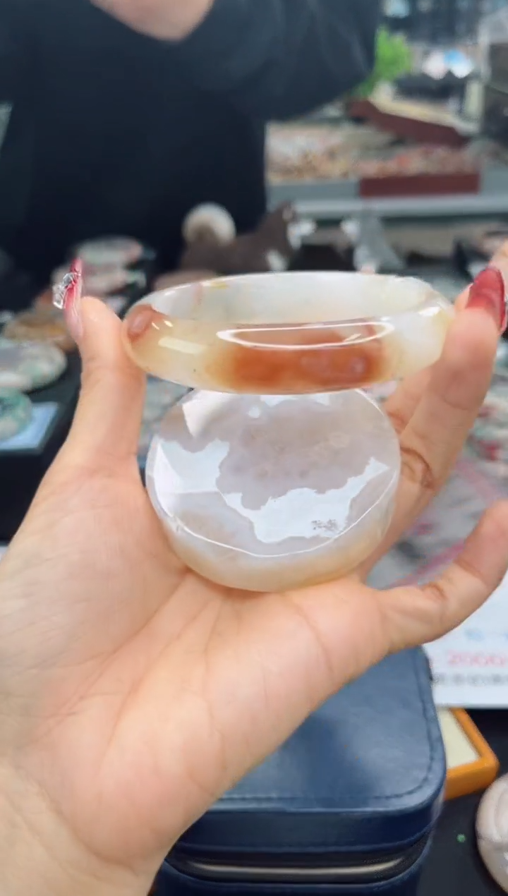 【闪购商品】石英质玉手镯未镶嵌66圈口（赠品镯心）3590483