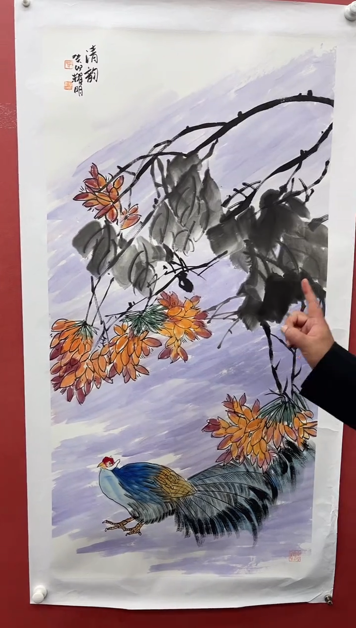 【闪购商品】绘画都耀明-8平尺-纸片-花鸟