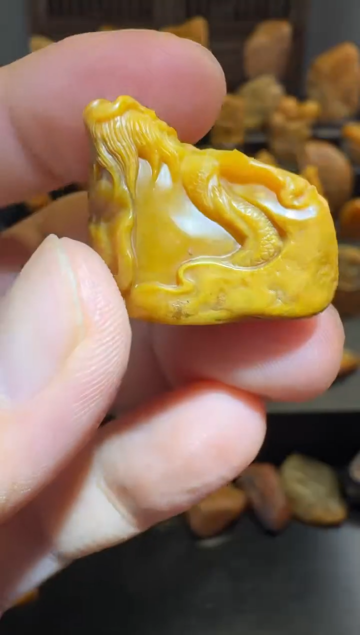 田黄石半知田黄直播间