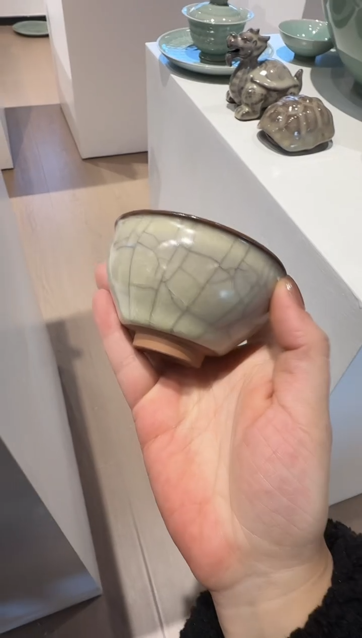 青瓷手工茶器包邮