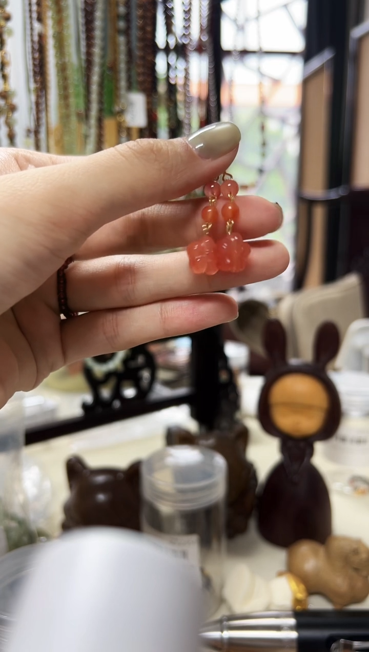 贝壳手串/手链小花耳饰
