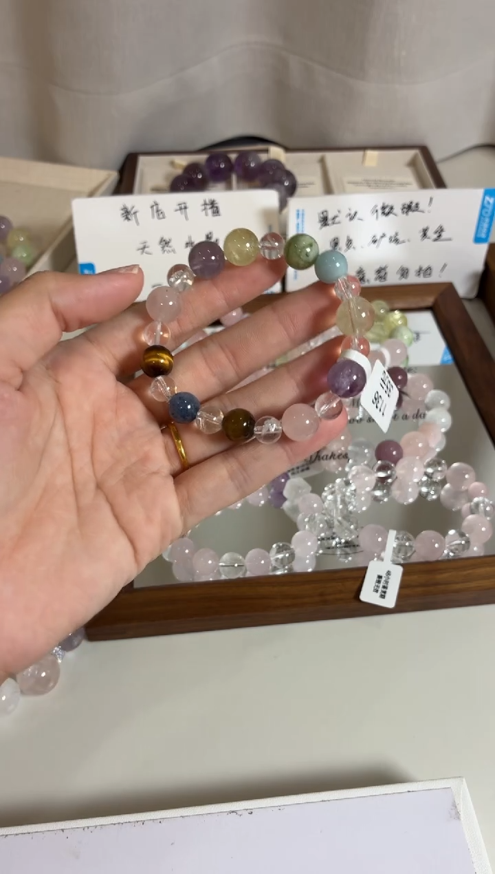 未镶嵌手串水晶1136（天然水晶默认微瑕，介意者勿拍，默认手围16）