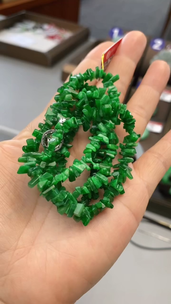 【闪购商品】翡翠颈饰未镶嵌岁岁平安珠链