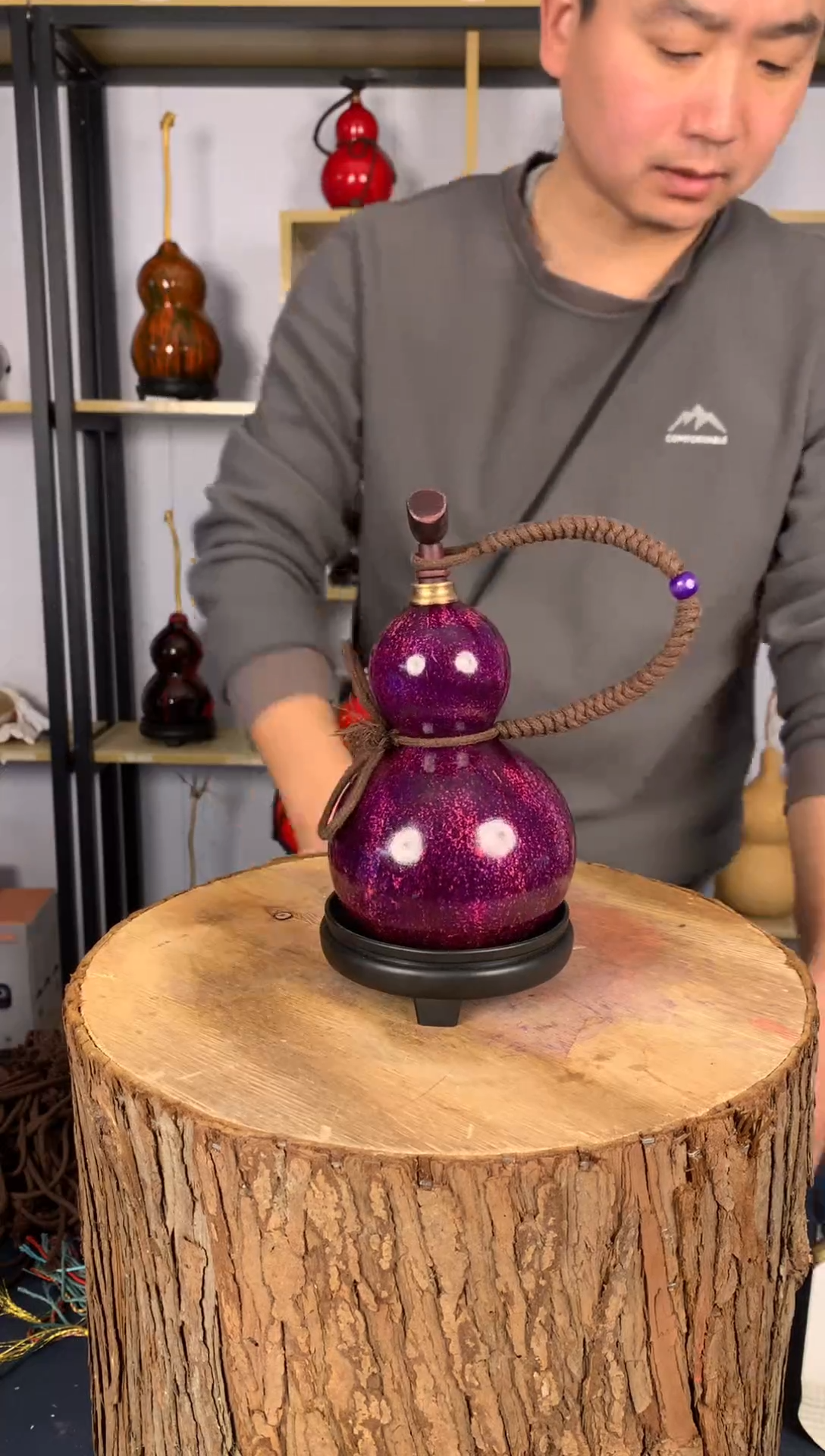 悟*天然大漆酒葫芦一物一拍