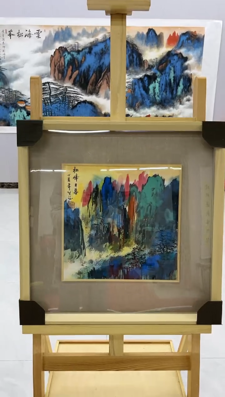 【闪购商品】绘画陈发源-山水-1平尺-带框