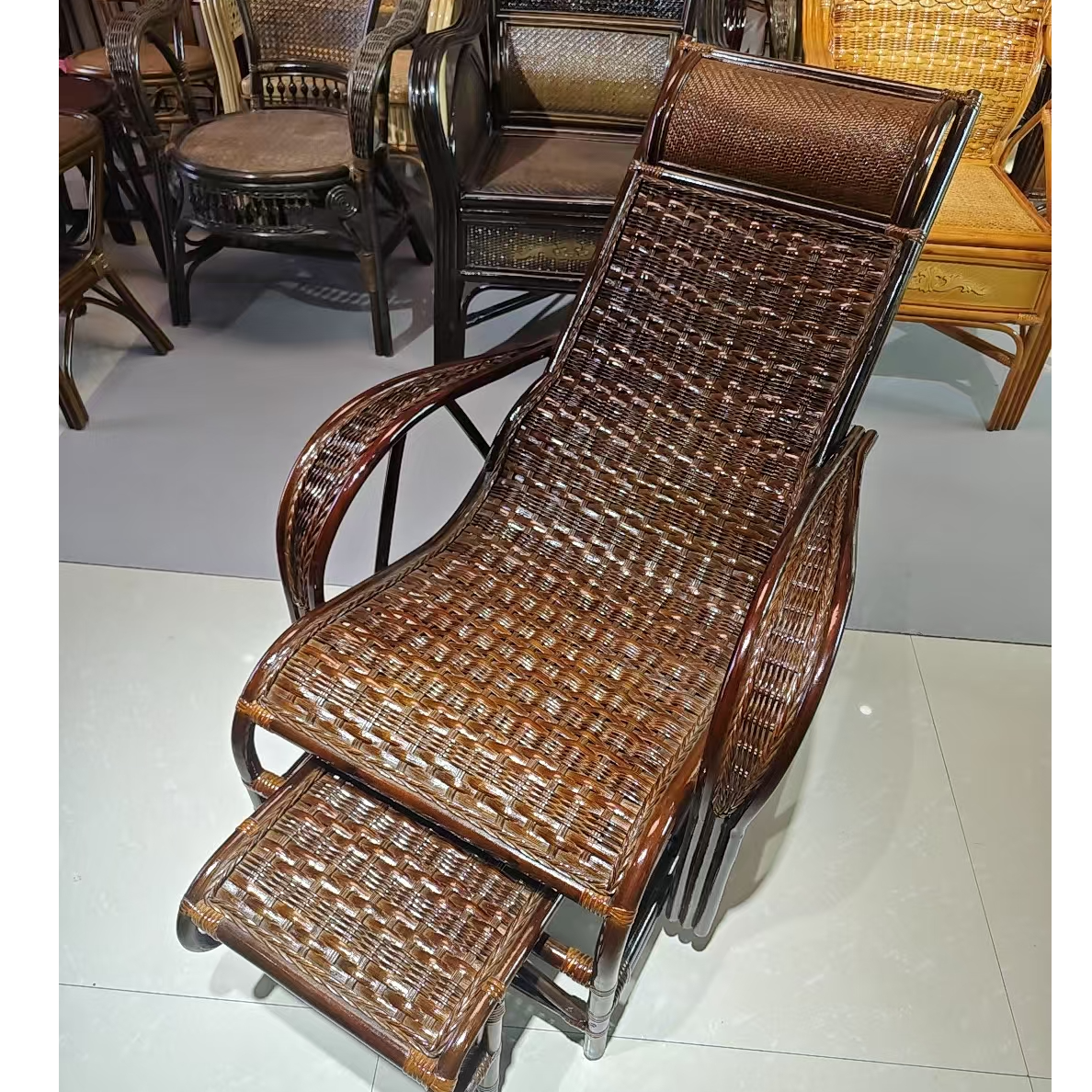 天然藤制品家具躺椅清仓