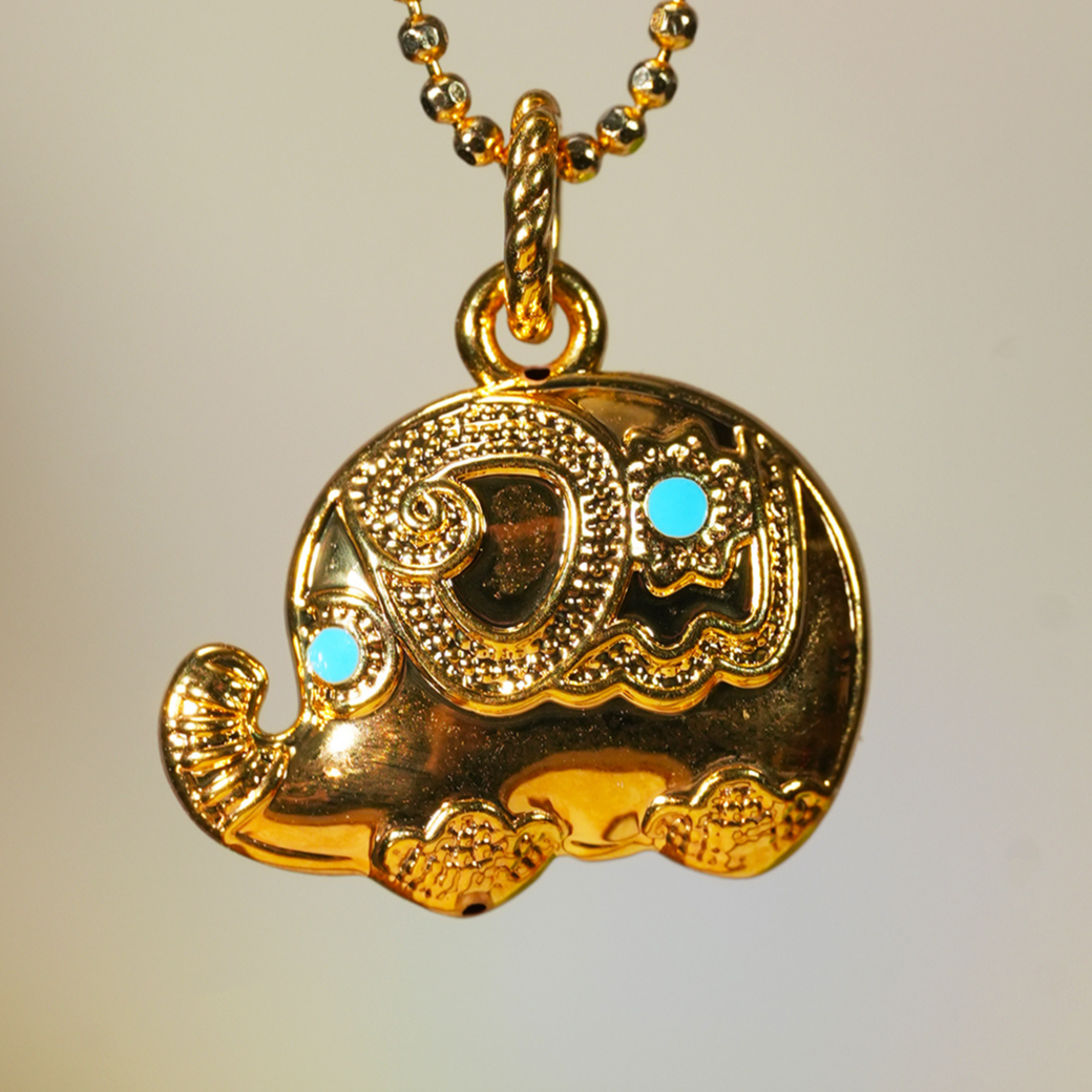 【婧婧精选】精品 · 18K金大象吊坠14mm 加厚版 不含链