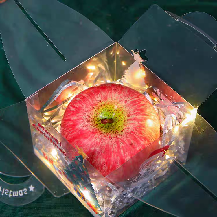 【圣诞快乐】平安果苹果透明盒（蛇果）一个辽宁省