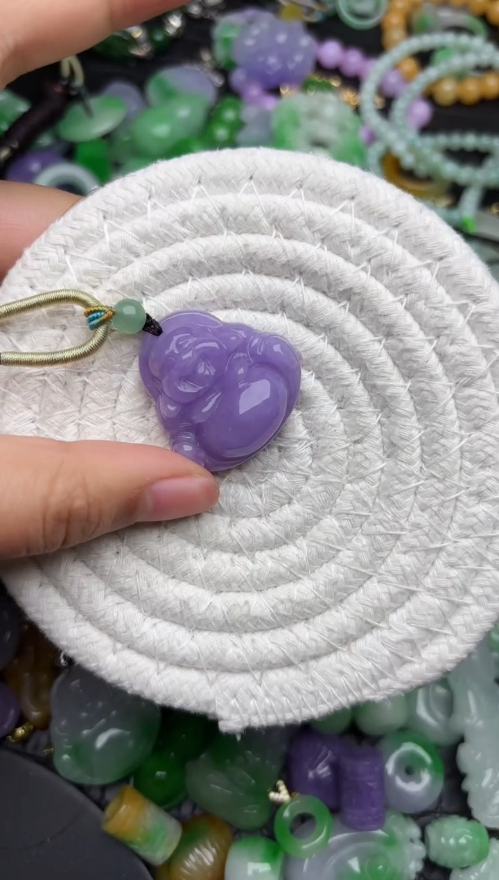 颈饰未镶嵌翡翠缅甸翡翠吊坠