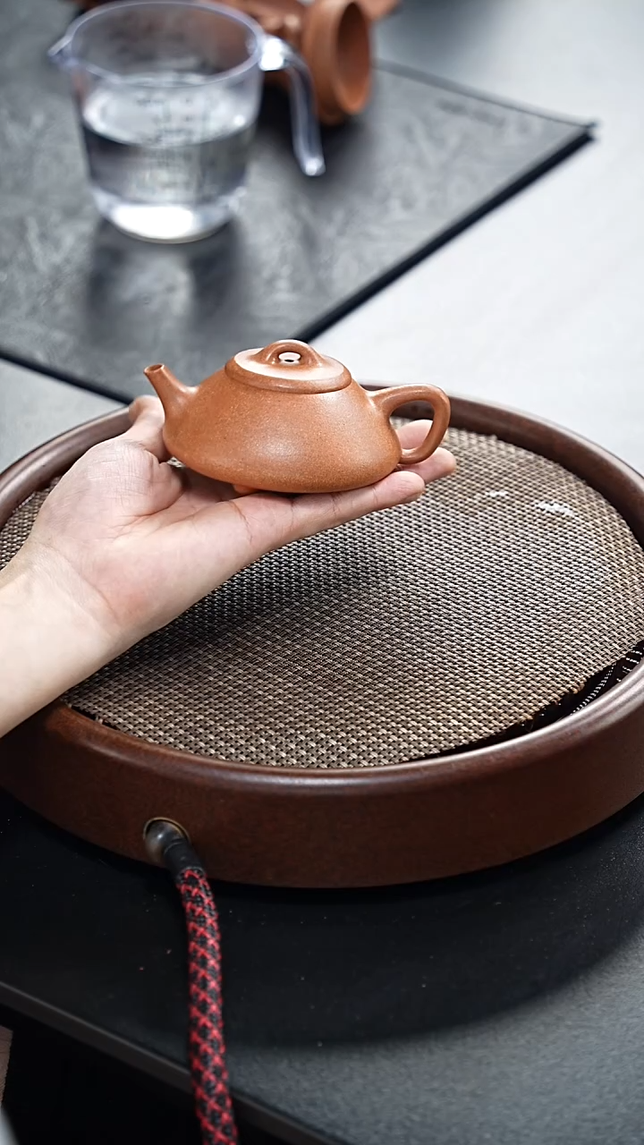 茶壶紫砂任瓢-黄降破-全手工无添加-150cc