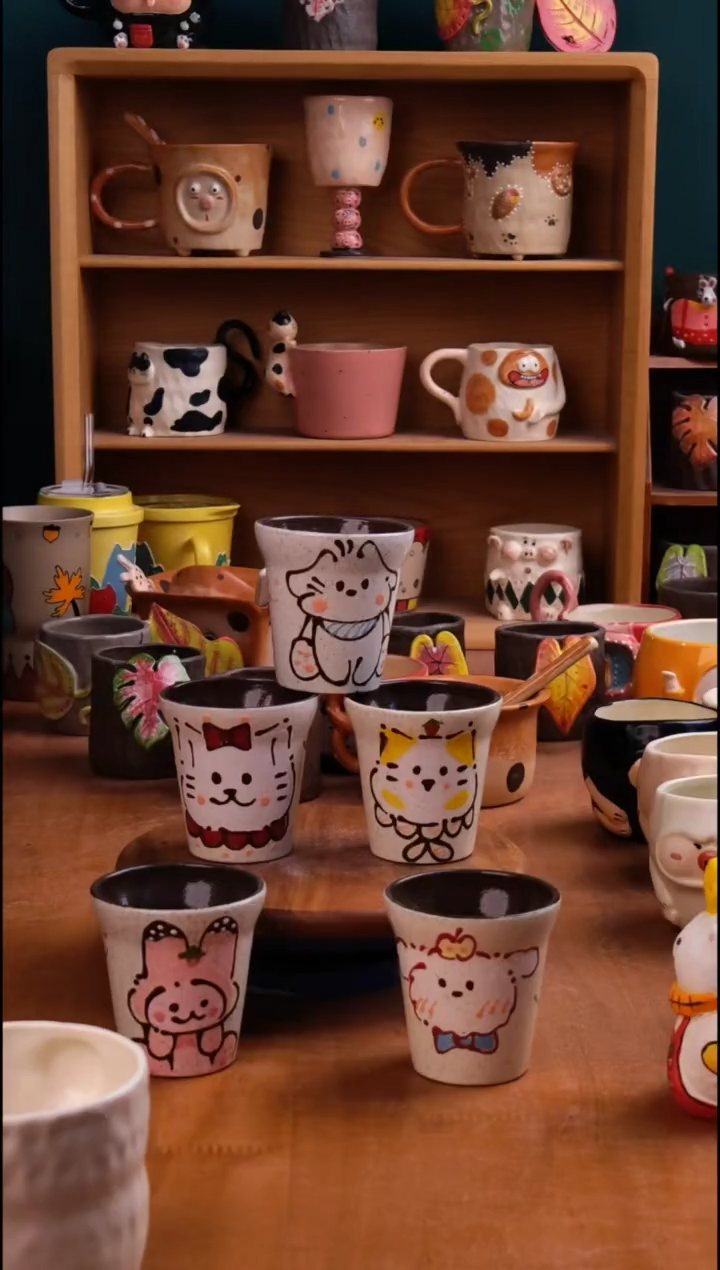 摆件陶景德镇原创手工陶瓷