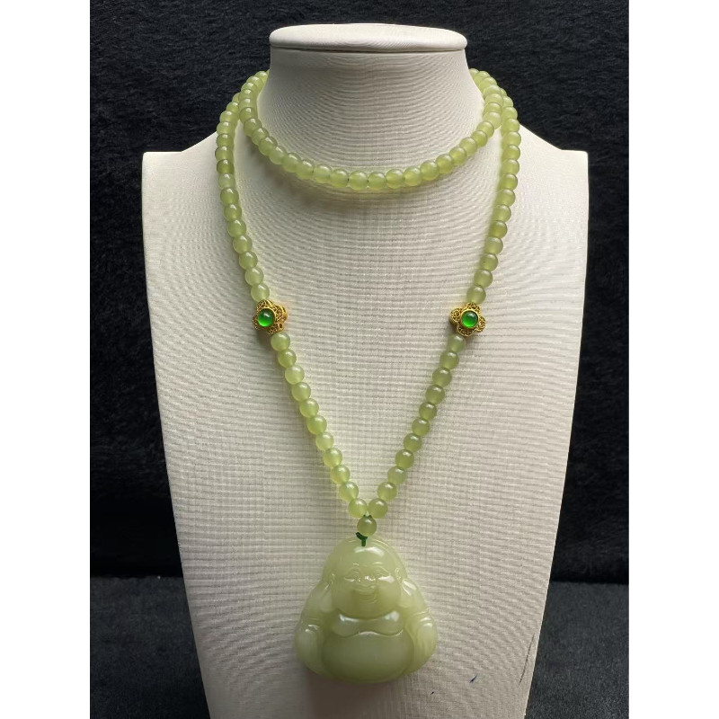 B74晴水佛公套链吊坠时尚百搭女款