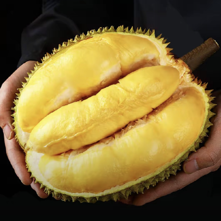 泰国树熟金枕榴莲59.9/0.6斤  香甜软糯.  肉大核小  哈尔滨同城小时达  鲜果现拆 鲜榴莲金枕泰国