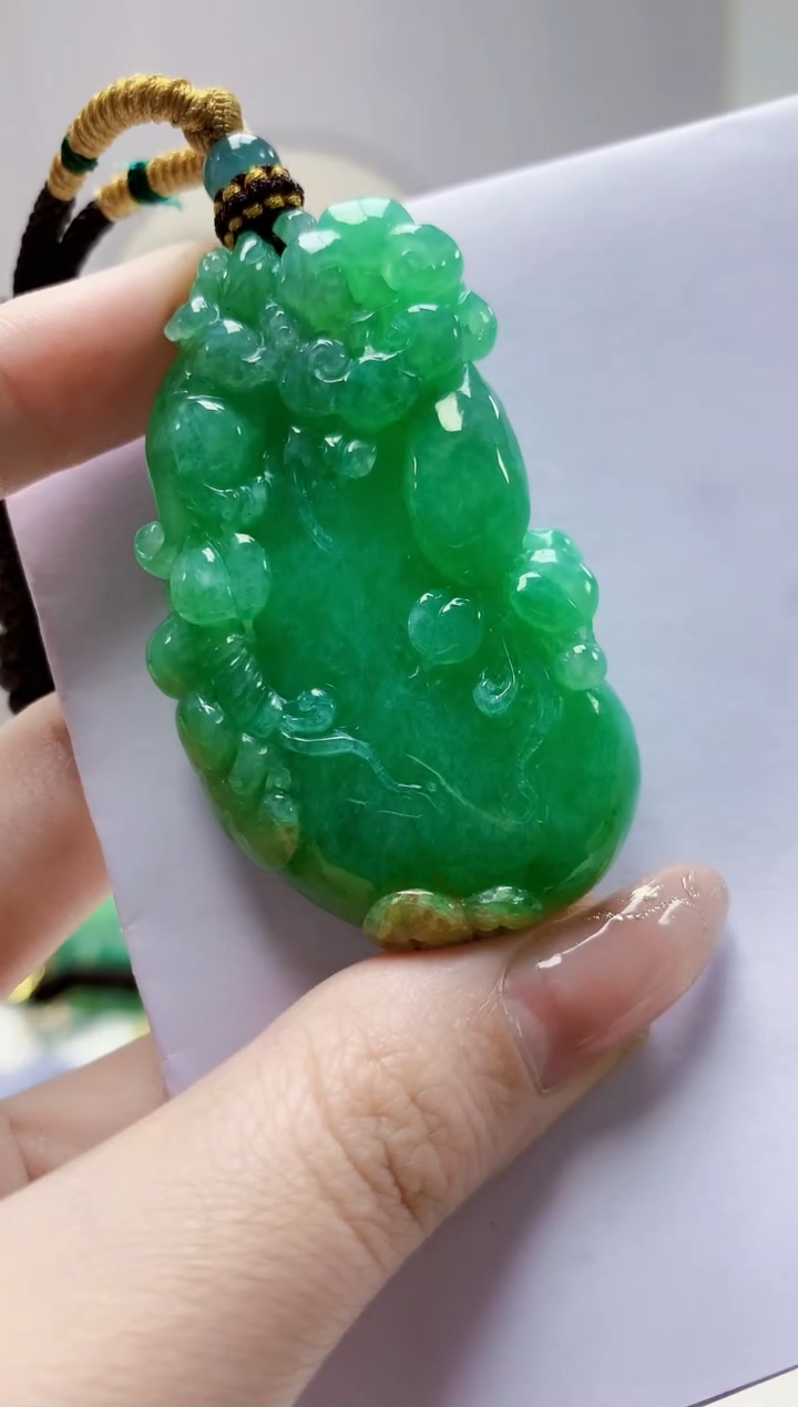 未镶嵌定制翡翠4868jw-毛货挂件61