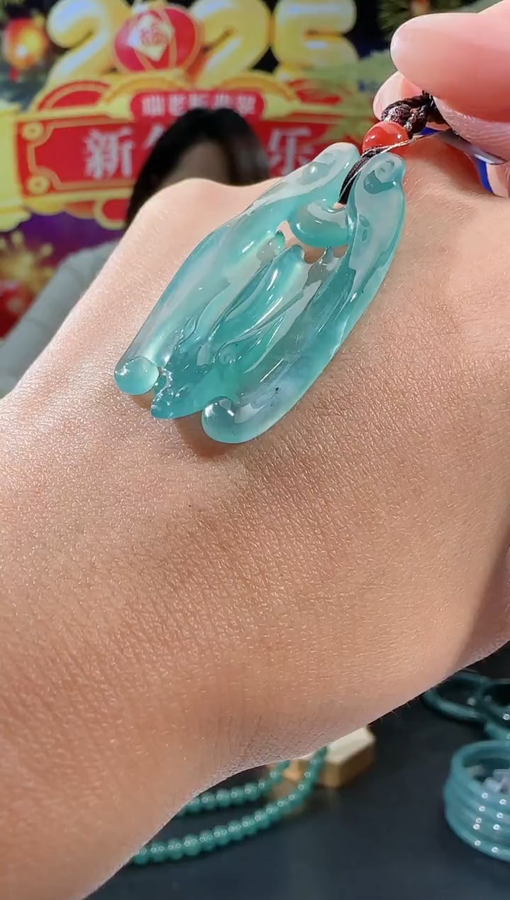 【闪购商品】翡翠吊坠(不含链)未镶嵌福到