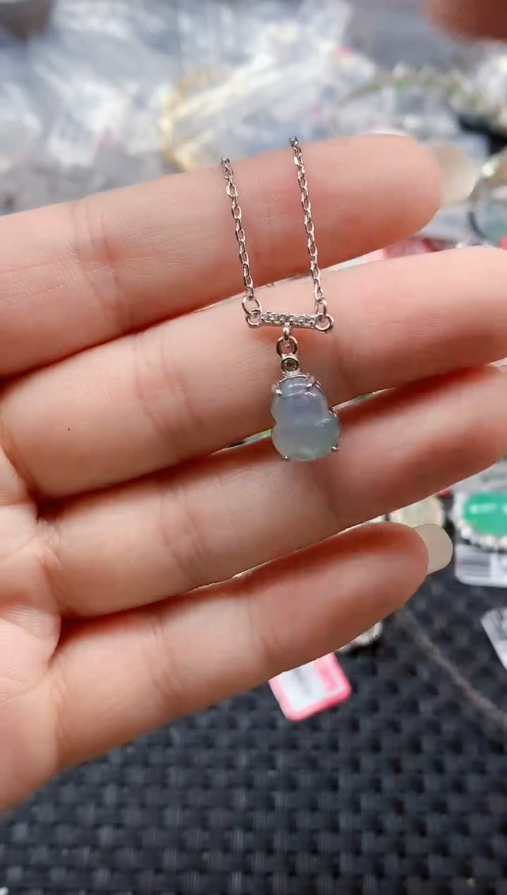 银S925镶嵌戒指翡翠天然A货缅甸翡翠