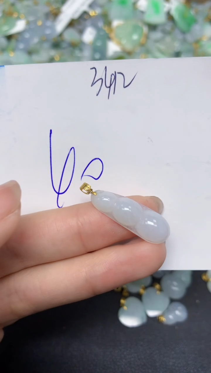 【闪购商品】翡翠颈饰18K金镶嵌 天然翡翠A货