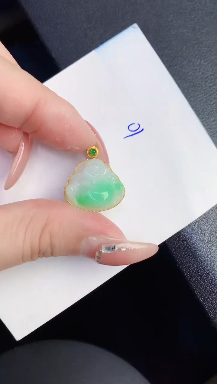 【闪购商品】翡翠颈饰18K金镶嵌000000000000