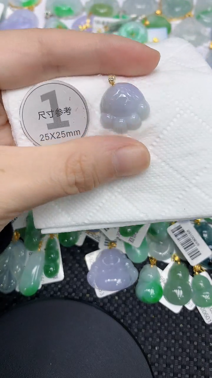 颈饰18K金镶嵌翡翠11111111