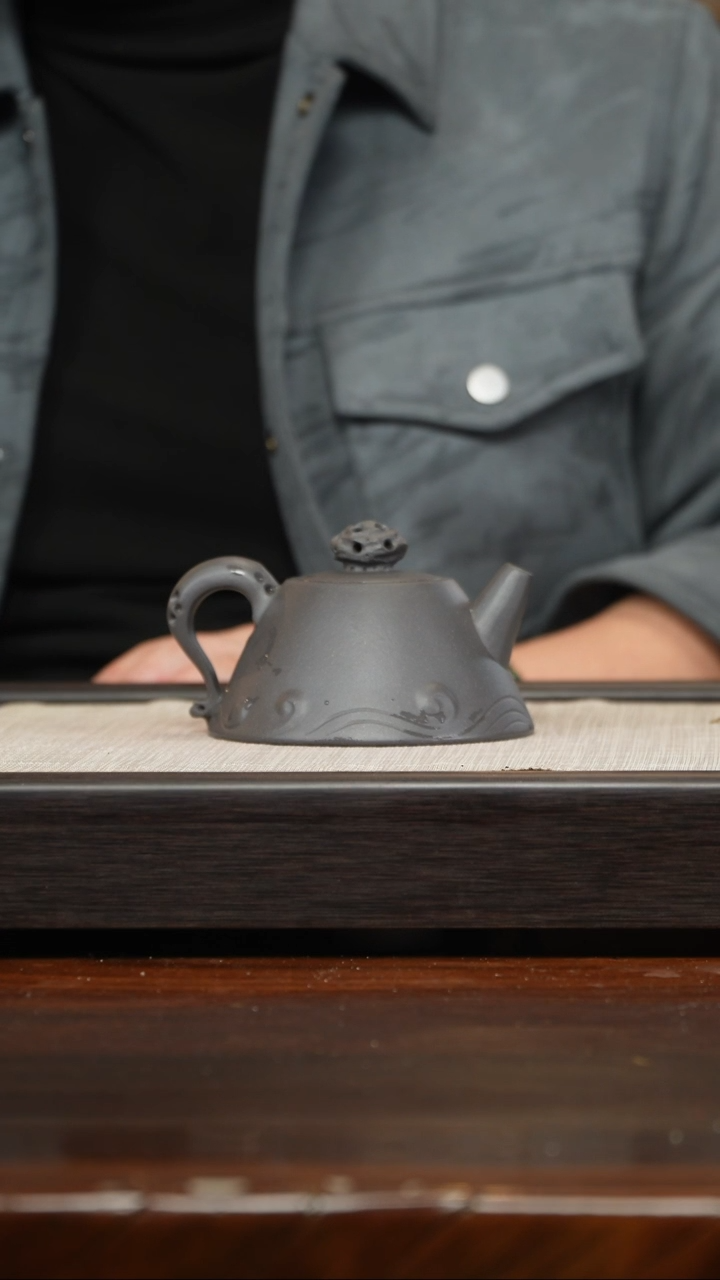 【闪购商品】紫砂茶壶天青惊涛壶