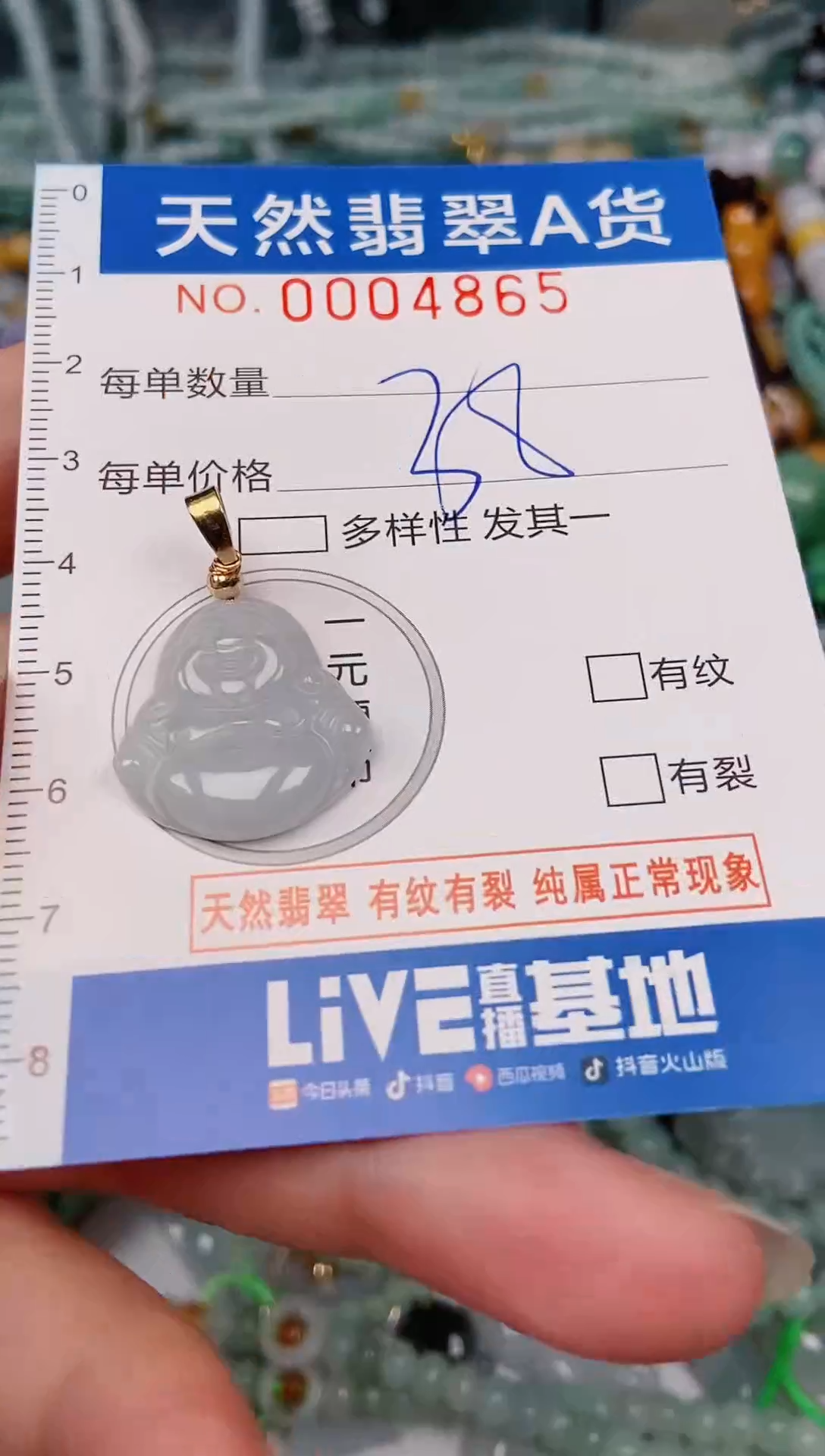 颈饰未镶嵌翡翠00004865