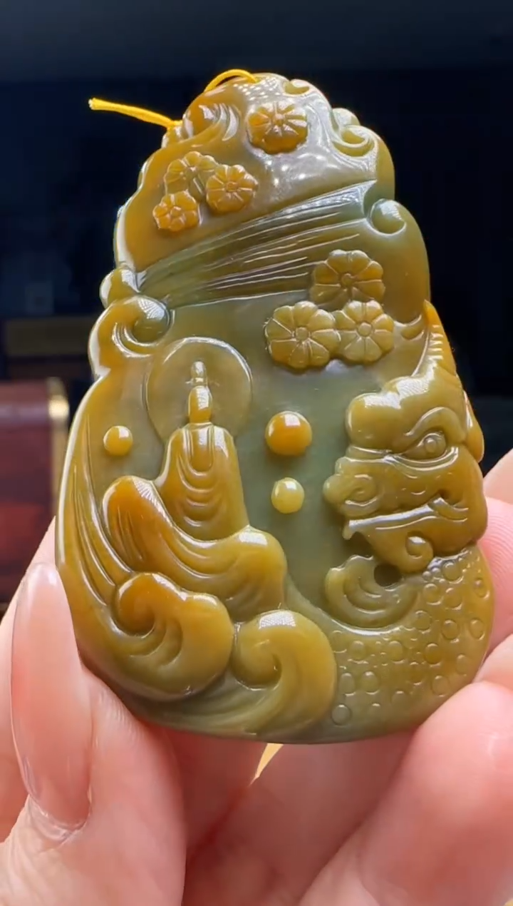 【闪购商品】翡翠吊坠(不含链)未镶嵌YJ@@960Q3J15214