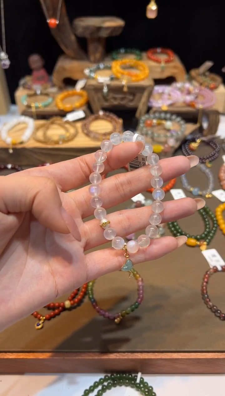 未镶嵌手链长石手饰@@D3264