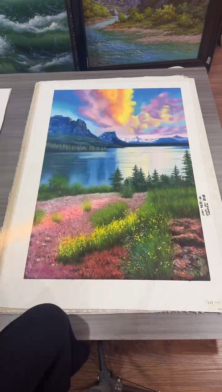 油画【95号】约90*60cm丨朝鲜原创纯手绘孤品油画丨顺丰包邮 