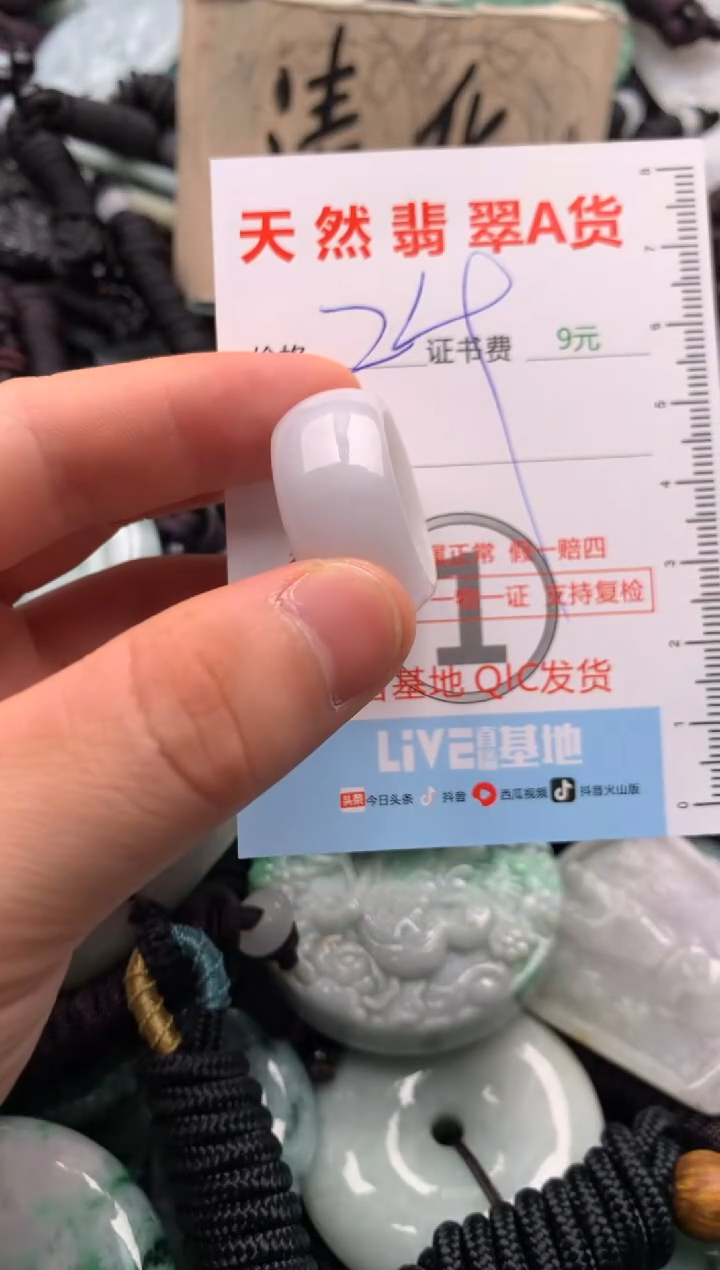 翡翠未镶嵌吊坠(不含链)1