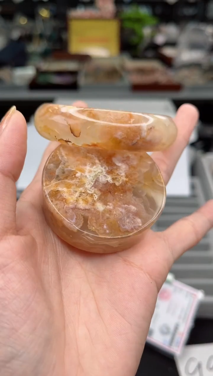 【闪购商品】石英质玉手镯未镶嵌54圈口（赠品镯心）3608085